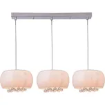 Azzardo Quince 3 line závěsné svítidlo 3x G9 40W bez zdroje 84cm IP20, chrom/opál