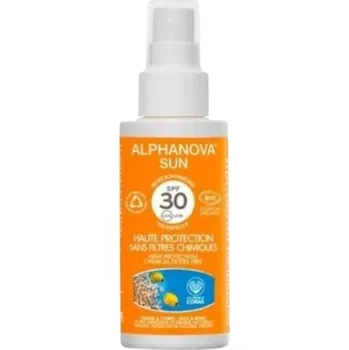 Přípravek na opalování Alphanova Sun BIO opalovací krém ve spreji SPF30