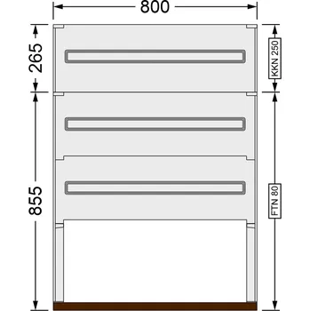 Rozvaděč SFOS pilíř FTN 80 + KKN/250