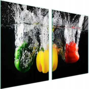 Obraz Skleněná ochranná deska na sporák 2x45x52 Paprika