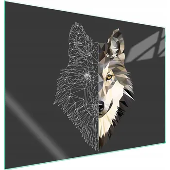 Obraz Skleněná ochranná deska na sporák 70x52 Vlk