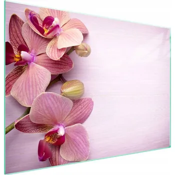 Obraz Skleněná ochranná deska na sporák 70x52 Květina