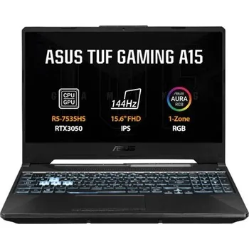 Notebook Notebook Asus TUF Gaming 15,6" AMD Ryzen 5 16 GB / 512 GB černý