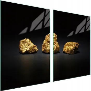 Obraz Skleněná ochranná deska na sporák 2x45x52 Zlatá