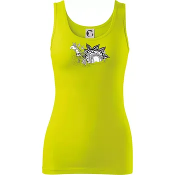 Loch ass (Pecka design) - Dámské tílko - S ( Limetková )