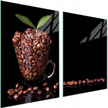 Obraz Skleněná ochranná deska na sporák 2x45x52 Káva