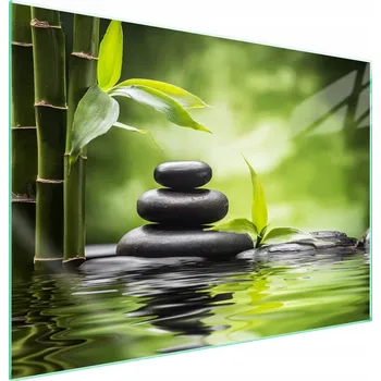 Obraz Skleněná ochranná deska na sporák 70x52 Bambus