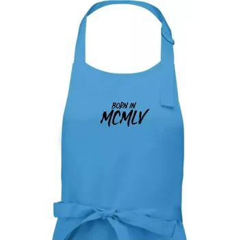 Kuchyňská zástěra Born in - Římské číslo 1955 - Dámská zástěra na vaření - Univerzální velikost ( Světlý tyrkys )