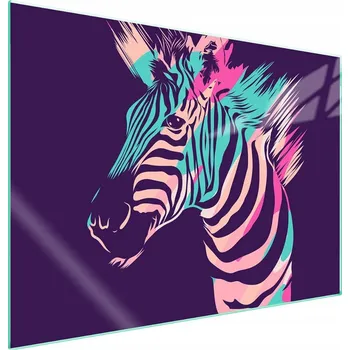 Obraz Skleněná ochranná deska na sporák 70x52 Zebra