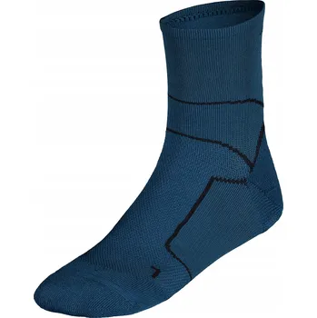 Pánské ponožky Ponožky Mizuno ER Trail modré křídlové tyrkysové velikosti S