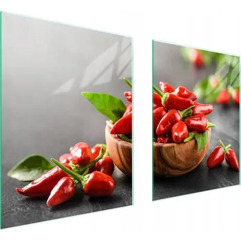 Obraz Skleněná ochranná deska na sporák 85x52 Chili