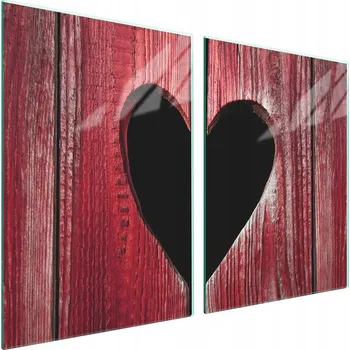 Obraz Skleněná ochranná deska na sporák 2x45x52 Srdce