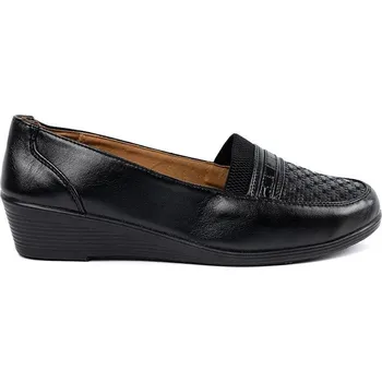 Dámské polobotky Luxusní dámské černé polobotky na klínku 40