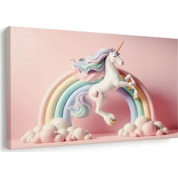 Obraz Dovido Obraz kouzelný jednorožec s duhou