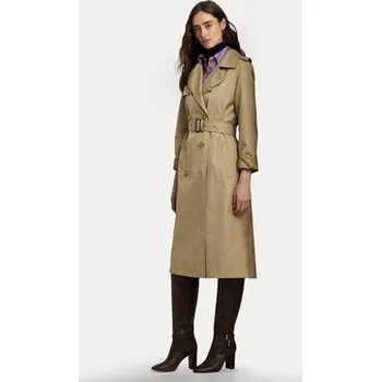 Dámský kabát Lauren Ralph Lauren Trenčkot 297951259003 Béžová Straight Fit XS