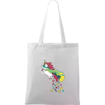 Nákupní taška Sweet jednorožec (Pecka design) - Taška bavlněná - 42 x 38 cm ( Bílá )