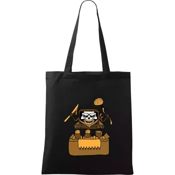 Mozkožrout - televize (Pecka design) - Taška bavlněná - 42 x 38 cm ( Černá )