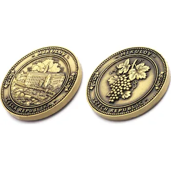 Pamětní mince Mikulov Czech Republic - tmavě zlatá