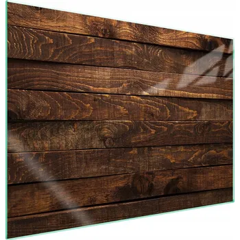 Obraz Skleněná ochranná deska na sporák 70x52 Dřevo