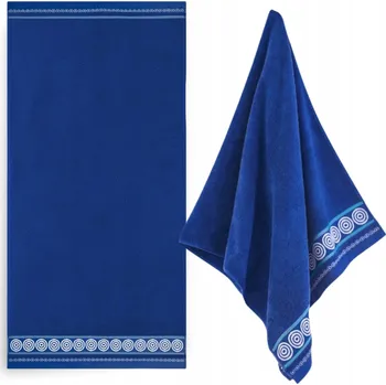 Ručník ZWOLTEX RONDO 2 Ručník s výšivkou malý na ruce modrý 450g 50x90cm