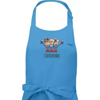 Kuchyňská zástěra Československo 100 let - pivo (Pecka design) - Pánská zástěra na vaření - Univerzální velikost ( Světlý tyrkys )