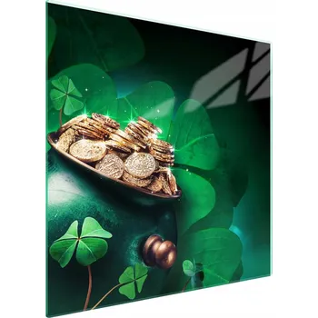 Obraz Skleněná ochranná deska na sporák 50x52 List