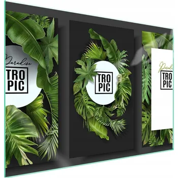 Obraz Skleněná ochranná deska na sporák 70x52 List