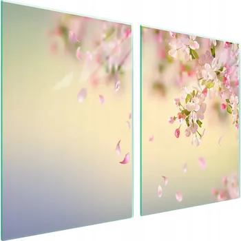 Obraz Skleněná ochranná deska na sporák 2x45x52 Květina