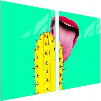 Obraz Skleněná ochranná deska na sporák 2x45x52 Kaktus