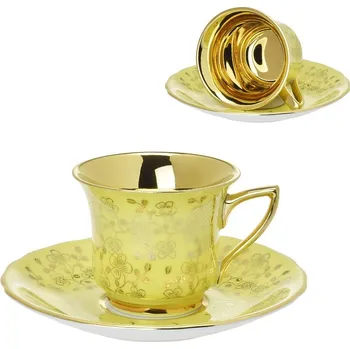 Leander 1907, Loučky u Karlových Varů Šálek s podšálkem 100 ml Windsor žlutý