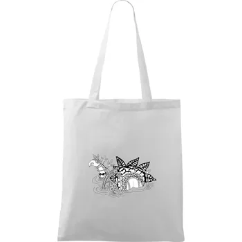 Loch ass (Pecka design) - Taška bavlněná - 42 x 38 cm ( Bílá )