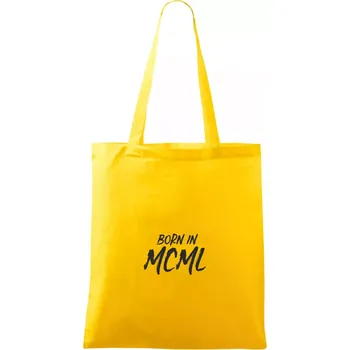 Born in - Římské číslo 1950 - Taška bavlněná - 42 x 38 cm ( Žlutá )