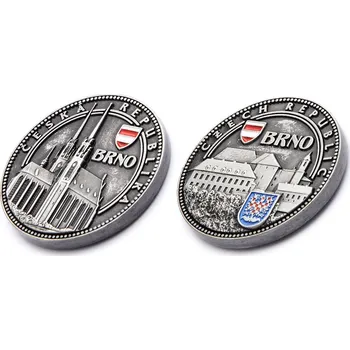 Pamětní mince Brno Czech Republic - šedá