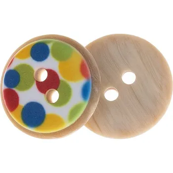 Knoflík Bellatex Knoflík - sada 6 ks Zelená,Červená,Žlutá,Modrá