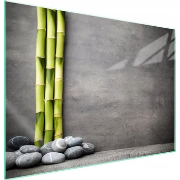 Obraz Skleněná ochranná deska na sporák 70x52 Bambus