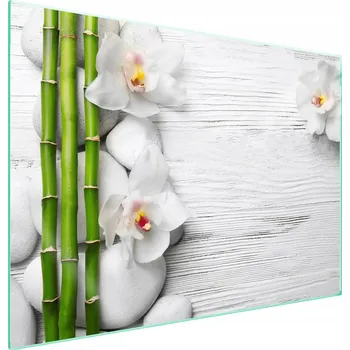 Obraz Skleněná ochranná deska na sporák 70x52 Bambus