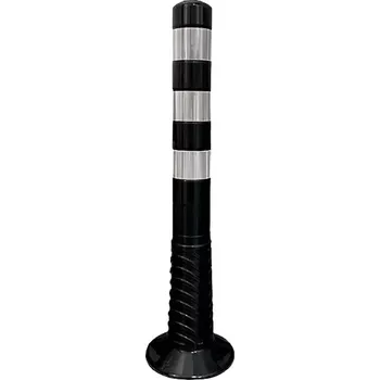 Plotový sloupek Černý plastový parkovací ochranný sloupek - výška 75 cm