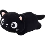 Plyšová hračka kočka s velkýma očima černá 45 cm