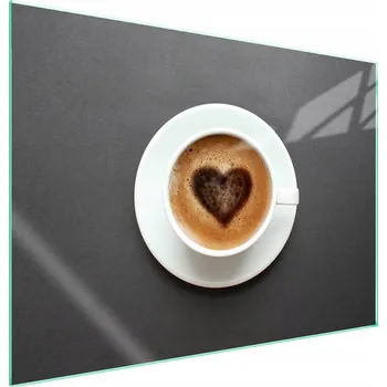 Obraz Skleněná ochranná deska na sporák 70x52 Srdce