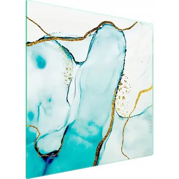 Obraz Skleněná ochranná deska na sporák 50x52 Mramor