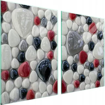 Obraz Skleněná ochranná deska na sporák 2x45x52 Kámen