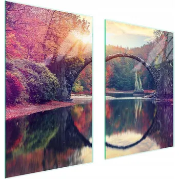 Obraz Skleněná ochranná deska na sporák 65x52 Výhled