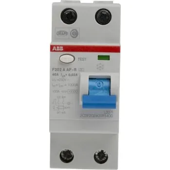 Proudový chránič RCCB 2pólový Typ A 40A 30mA ABB A 230/400V ac