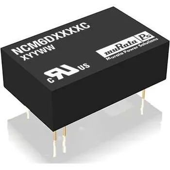 Měnič napětí DC-DC převodník 6W, výstup: ±12V dc ±250mA 5.2kV dc, Vin 4,5 → 9 V DC