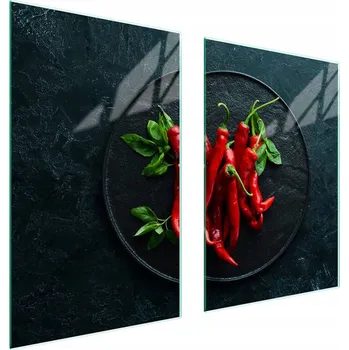 Obraz Skleněná ochranná deska na sporák 65x52 Chili