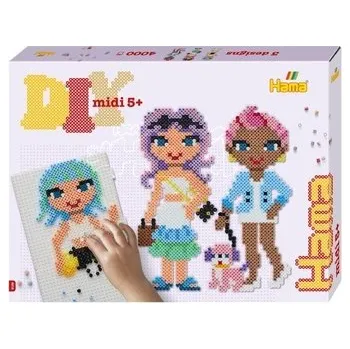 Dětské navlékací korálky Hama Zažehlovací korálky Modní svět Velká dárková sada