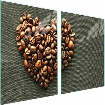 Obraz Skleněná ochranná deska na sporák 2x45x52 Káva