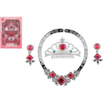 Karnevalový kostým Teddies Sada krásy korunka,náhrdelník, naušnice