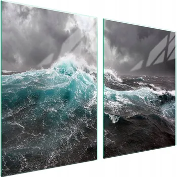 Obraz Skleněná ochranná deska na sporák 2x45x52 Vlna