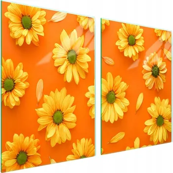 Obraz Skleněná ochranná deska na sporák 2x45x52 Květina